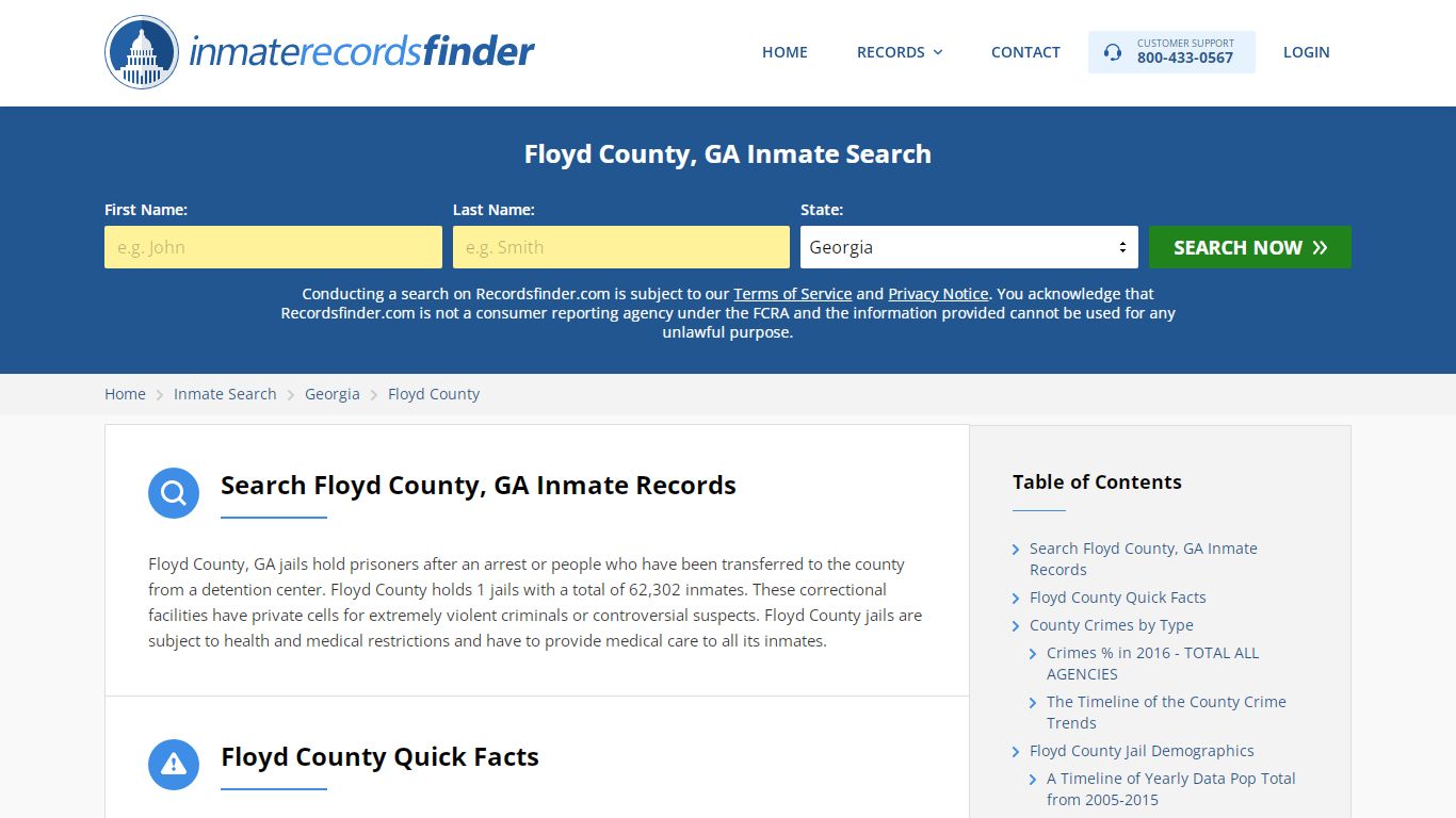Floyd County, GA Inmate Lookup & Jail Records Online